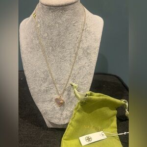 Tory Burch Gold Heart Necklace